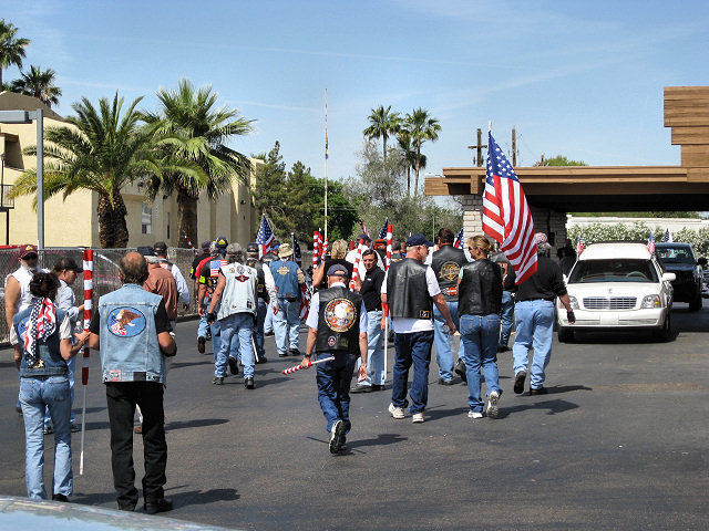 Patriot Guard Riders Stand Guard