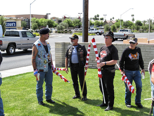 Patriot Guard Riders Stand Guard