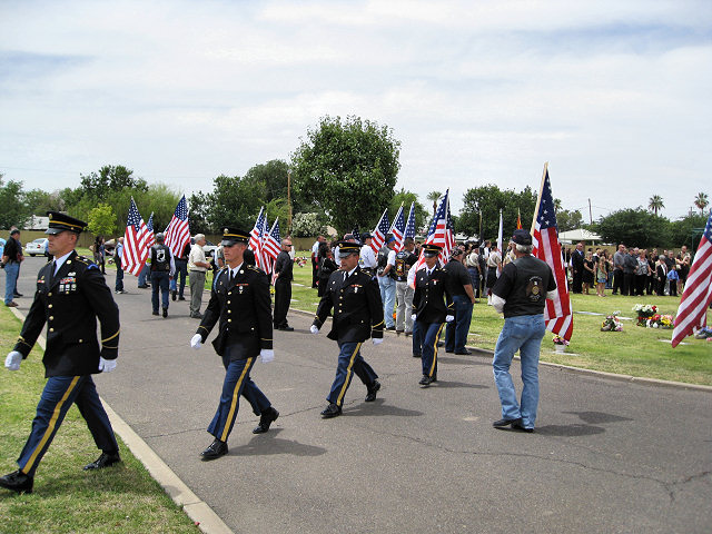 Patriot Guard Riders at Cemetery