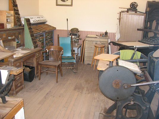 Inside Old Printing Shop