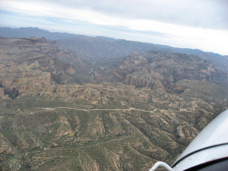 End of 6 mile Pavement to Apache Trail