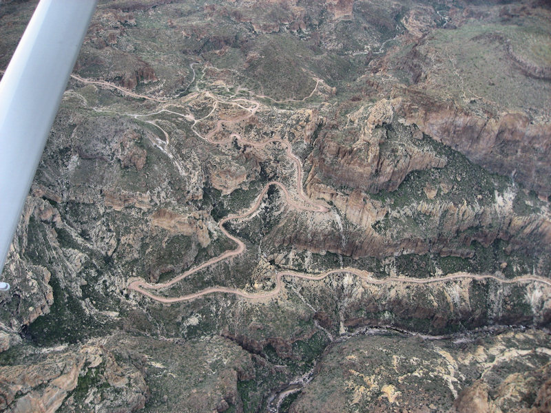 Trail to Apache Lake Dam