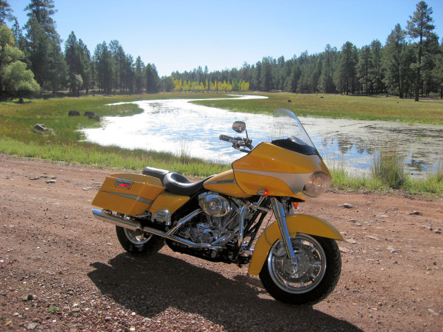 Road Glide and Meadow On Schnebly Hill Rd.