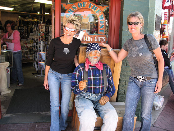 Mrs. C. and Kathy with Local Mascot