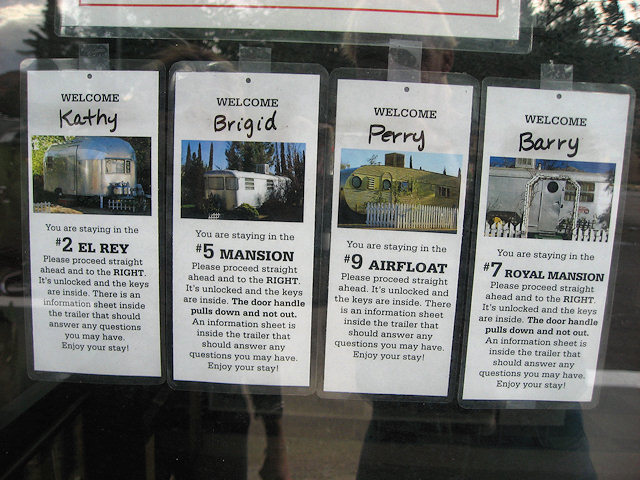 Our Instructions on the Door