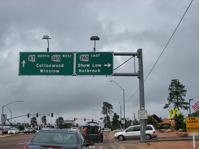 Turn to 260 East in Payson, AZ