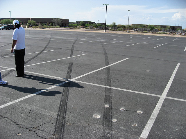Burnout Stripes - Notice Second Gear in Middle Stripe