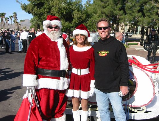Even Barry Gets In A Shot With Santa