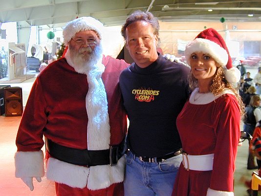 Barry With Santa and Mrs. Claus