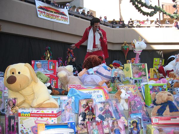 Elvis Behind The Mountain of Toys