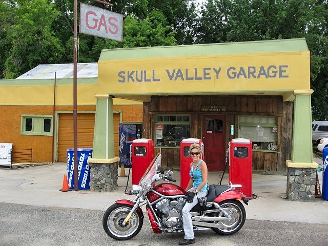 Mrs. C. at Skull Valley Garage
