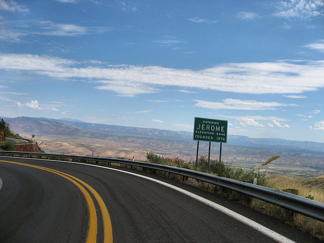 Hwy. 89A to Jerome, AZ