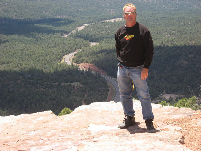 Barry On Rock Overlooking 260